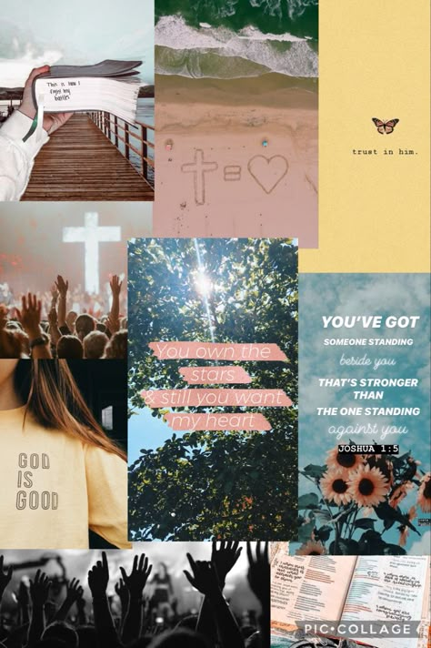 #christianwallpaper #aesthetic Bible Verses Background, Verses Background, Christian Vision Board Ideas, Christian Lockscreen, Hope Verses, Collages Aesthetic, Catholic Core, Jesus Wallpapers, Gods Promise