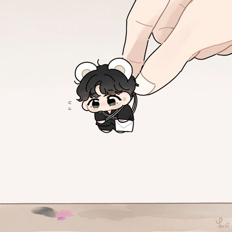 V Chibi, 심플한 그림, Exo Art, Taehyung Fanart, Fairytale Photography, Park Jimin Cute, Instagram Frame, Bts Drawings, Bts Chibi