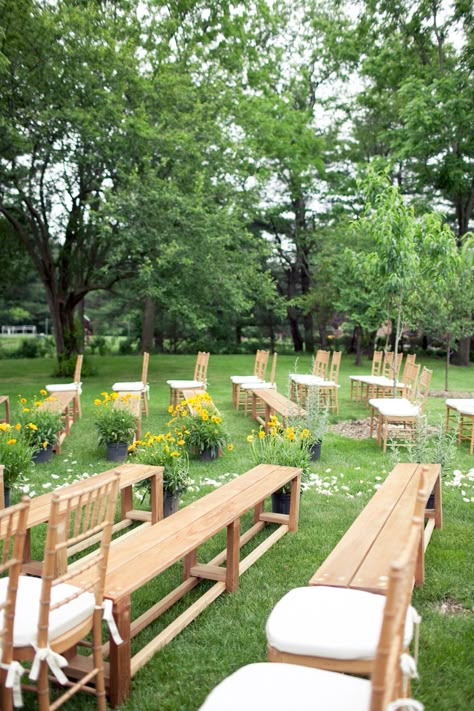 Bench Seating At Wedding, Benches At Wedding Ceremony, Bench Wedding Seating Outdoor Ceremony, Unique Seating For Wedding Ceremony, Benches And Chairs Wedding Ceremony, Bench Seating For Wedding Ceremony, Bench Seating For Wedding, Ceremony Benches Wedding, Outdoor Wedding Couch Seating