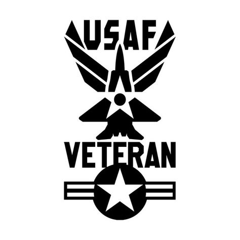 United States Air Force Veteran Roundel and Jet Logo Design Us Air Force Tattoo, Usmc Tattoo Sleeve, Air Force Insignia, Air Force Images, Us Air Force Logo, Usmc Bulldog, Air Force Veteran Svg, Air Force Symbol, Usmc Tattoo