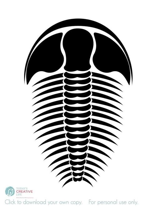 Craft and Decorate with DIY Fossils! Make your own! Trilobite Tattoo, Diy Fossils, Dinosaur Small World, Petroglyphs Art, Fossil Art, Dinosaur Garden, Lino Art, Trilobite Fossil, Prehistoric Creatures