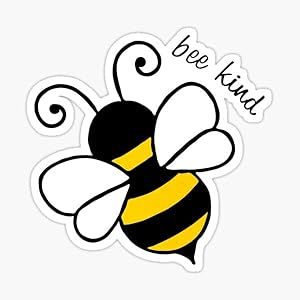 STICKY DUDE Bee Kind Sticker Cute, 5 inches - Yeti Cup Vinyl Waterproof Positive Sticker Decal Car Laptop Wall Window Bumper Sticker Cup Vinyl, Yeti Cup, Bee Kind, Wall Window, Sticker Cute, Bumper Sticker, Waterproof Stickers, Shower Gifts, Gifts Ideas