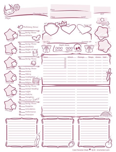 Eli Storm on Twitter: "I made a cute character sheet for 5e #dnd5e #dungeonsanddragons https://t.co/iN9DlHnE71" / Twitter Character Sheet Dnd, Dnd Character Sheet, Character Reference Sheet, Character Sheet Template, Stylized Character, Character Template, Dungeons And Dragons Characters, D&d Dungeons And Dragons, Dungeons And Dragons Homebrew