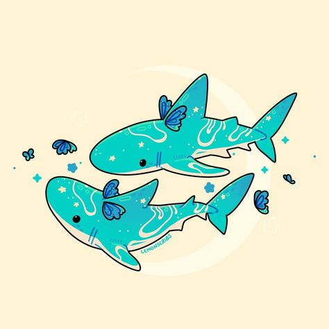 All Posts • Instagram Cute Shark Illustration, Sea Creatures Drawing, Shark Painting, Ocean Drawing, Sea Aquarium, Shark Drawing, Shark Art, Shark Fishing, Cute Shark