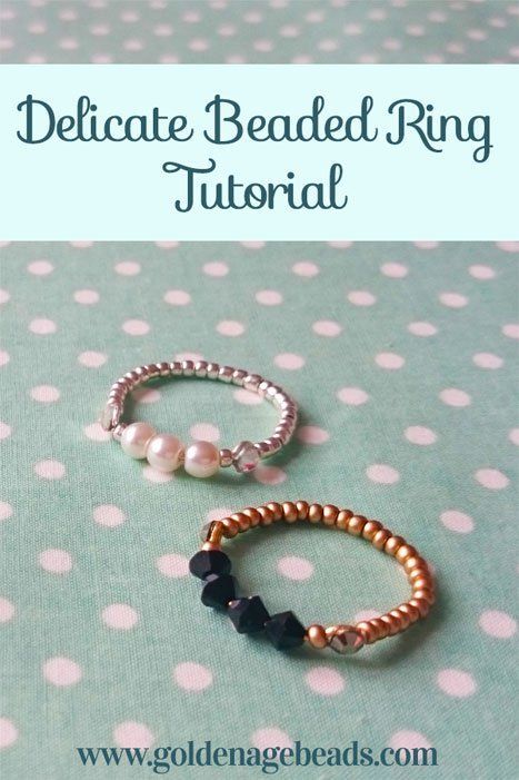 20 Handmade Ring Tutorials: DIY Jewelry | Easy DIY Craft Tutorial Idea | Unique | Wire | Beads | Metal | How to Make Bead Connectors Jewelry Making, How To Make A Beaded Ring, Handmade Rings Tutorial, Free Jewellery Making Tutorials, Jewelry Making Tutorial, Diy Beaded Rings, Diy Jewelry Rings, Ring Tutorial, Diy Jewelry Inspiration