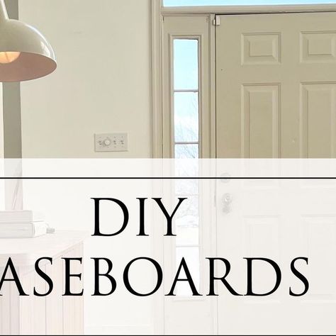 Abby Kulp DIY | DESIGN on Instagram: "DIY BASEBOARDS! Here’s how to make tall baseboards for a fraction of the cost! I began making my own baseboards years ago after seeing how expensive the ones I wanted were! They have held up so great that I went and made more for the rest of my home! * Be sure to paint ALL surfaces of the mdf. I do NOT recommend these for bathrooms or areas that get a lot of water. You can also purchase pre primed MDF 🧡. ✨See the full tutorial in my story highlights @abby_roadhome #homerenovation #baseboards #homeupdates #diyprojects #entryway #hallway #beforeandafter" Diy Baseboards, Tall Baseboards, Entryway Hallway, Instagram Diy, March 30, Story Highlights, Baseboards, Diy Design, Home Renovation