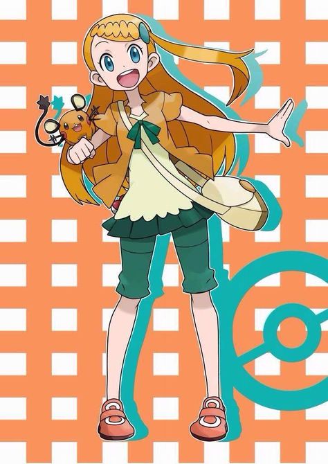 OMG, I found this while I was looking for more Pokemon pics. It's Bonnie all grown up, isn't she adorable? Bonnie Pokemon, Wholesome Art, Kalos Region, Pokemon Kalos, Pokemon Game Characters, Oc Pokemon, Pokemon People, Pokemon Alola, Pokemon Manga