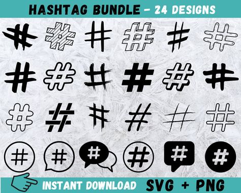 This bundle includes 100+ unique and stylish SVG tag designs perfect for use on social media, websites, and more. All designs are high quality and can be easily customized to your liking. Download instantly and start creating.
#bubblefonts #freefonts #fontdesign #typography #graphicdesign Hashtag Logo Design, Sunscreen Ads, Hashtag Tattoo, Designing Stickers, Hashtag Ideas, Clay Patterns, Symbol Drawing, Hashtag Sign, Graffiti Letters