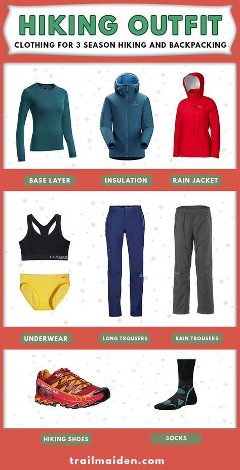 Hiking outfit needs to keep you comfy and warm in all conditions. This simple list gathers for you best performing gear pieces out there! Click READ IT for best hiking outfit! Wander Outfits, Wander Outfit, Trekking Outfit Women, Trekking Outfit, Outfit Needs, Climbing Outfit Woman, Climbing Outfits, Hiking Clothing, Hiking Outfit Women