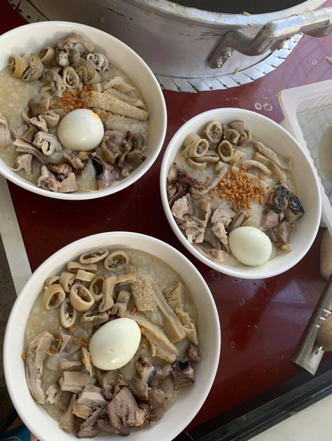 Breakfast Ideas Filipino, Breakfast Ideas Filipino Style, Lugaw Filipino Food, Beef Intestines, Beef Tripe, Filipino Style, Cooked Food, Filipino Food, Filipino Recipes