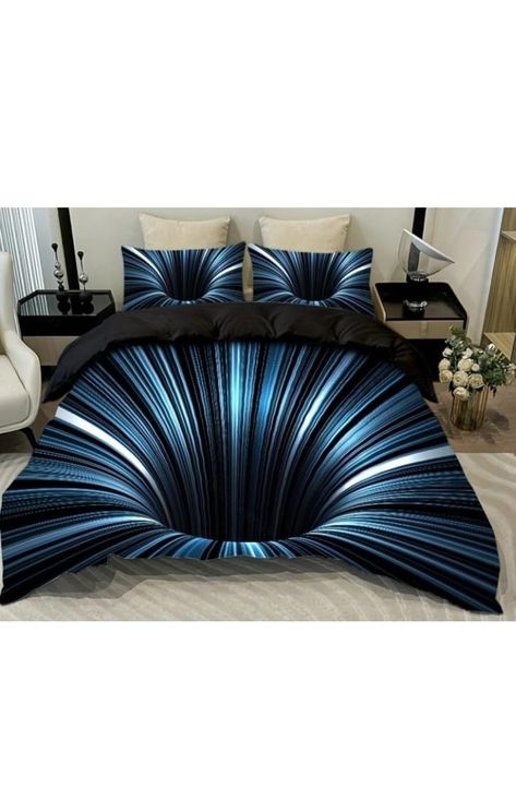 Queen Size Comforter, Black Duvet Cover, Floating Bed, 3d Abstract, Unique Beds, Bed Sets, Space Theme, Quilt Cover Sets, Kids Bedding