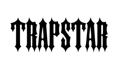 Trapstar Logo Font Trapstar Font, Trapstar Tattoo, Trapstar Logo, Film Font, Nightmare Before Christmas Font, Sci Fi Fonts, Animated Fonts, Uk Drip, Dingbat Fonts