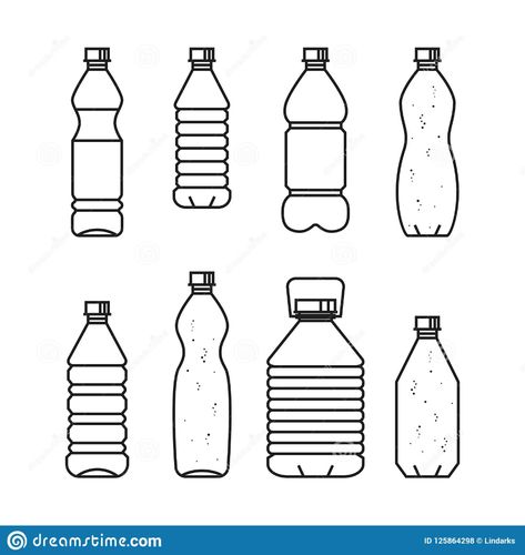 Illustration about Pure drinking water. Line vector illustration of set of plastic bottles. Black bottles isolated on white background. Illustration of drawing, graphic, group - 125864298 Plastic Bottle Drawing, Water Bottle Tattoo, Water Bottle Doodle, Water Drawing Simple, Plastic Bottle Illustration, Water Bottle Sketch, Water Bottle Illustration, Bottles Drawing, Bottles Illustration