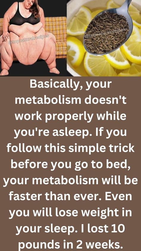 Want to lose weight while you sleep? Discover a healthy way to lose weight quickly with this simple bedtime metabolism booster. This method is one of the easiest ways to lose weight fast, and you'll see results in no time. Get tips on how to speed up your metabolism for the fastest way to lose weight in a week. Click the link to learn the trick and start burning calories overnight! How To Fast Your Metabolism, Natural Ways To Boost Metabolism, How To Speed Up Metabolism, Tips For Fast Metabolism, Ways To Speed Up Metabolism, Best Fat Loss Diet, Speed Metabolism, Ways To Loose Weight, Bedtime Drink For Belly Fat Loss