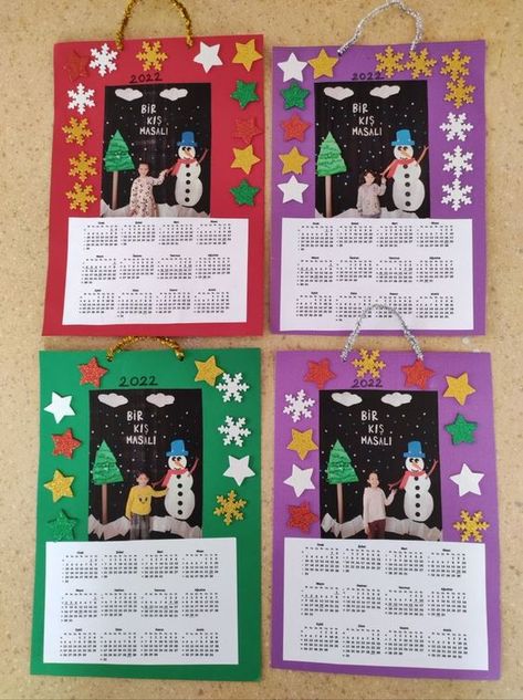 Childrens Christmas Crafts, New Year's Eve Crafts, Calendar Craft, Preschool Christmas Crafts, Girl Baby Shower Decorations, Christmas Calendar, New Year's Crafts, Winter Crafts For Kids, Preschool Christmas