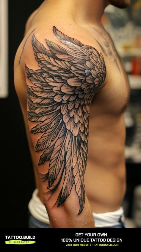 Awesome Half Sleeve Tattoo Ideas Men for Inspiration - Tattoo Build Sleeve Tattoo Ideas Men, Cover Up Tattoos For Men Arm, Tattoo Chest And Shoulder, Half Sleeve Tattoo Ideas, Tattoo Ideas Men, Cover Up Tattoos For Men, Unique Half Sleeve Tattoos, Front Shoulder Tattoos, Cool Shoulder Tattoos