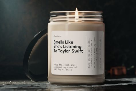 Personalizable Taylor Swift Candle, Swifte Gift, Taylor Gift, Gift For Her Swifte, Custom Taylor Swift, Gift For Her, Taylor Swift Birthday Lana Del Rey Candle, Listening To Lana Del Rey, Her Singer, Lana Del Rey Merch, Music Candle, Taylor Gifts, Swift Outfits, Taylor Swift Birthday, Cotton Blossom