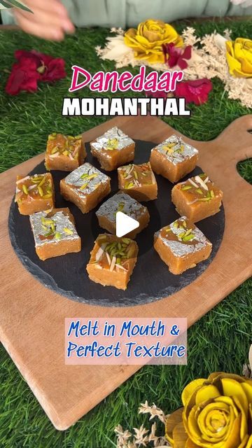 Mohanthal Recipe, Sweet Dishes Recipes, Recipe Video, Ghee, Diwali, 1 Cup, Food Dishes, A Fan, Milk