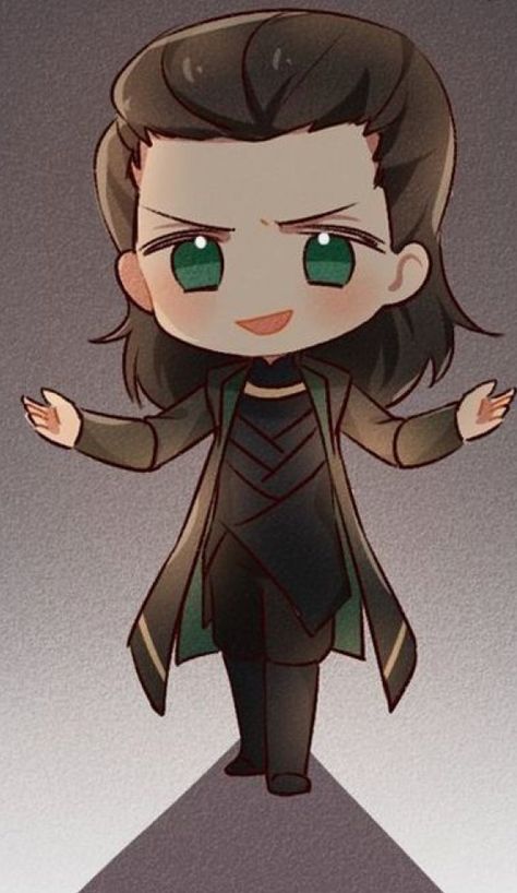 Chibi Marvel Characters, Loki Widget, Loki Fanart Cute, Loki Cute, Chibi Loki, Loki Drawing, Chibi Marvel, Loki God Of Mischief, Loki Art