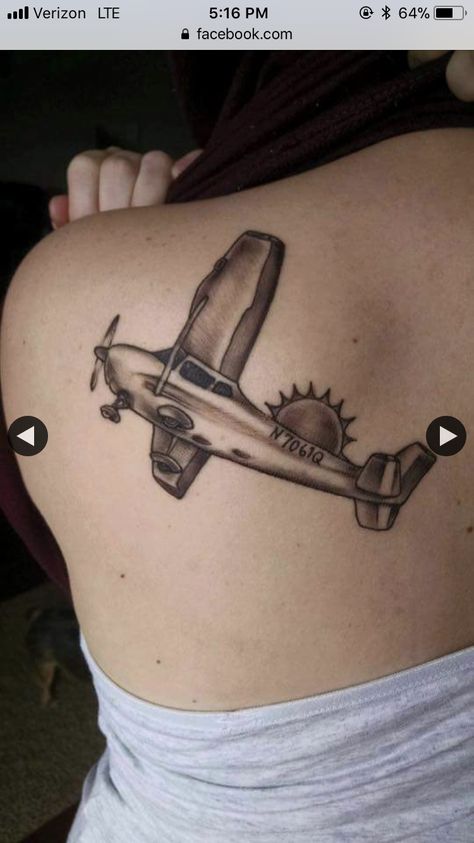 Cessna 172 plane tattoo with sun  Travel Sun Aviation Tattoos, Cessna Cockpit, Tattoo With Sun, Aviation Tattoo, Coolest Tattoo, Paper Airplane Tattoos, Ace Of Spades Tattoo, Hot Air Balloon Tattoo, Air Balloon Tattoo