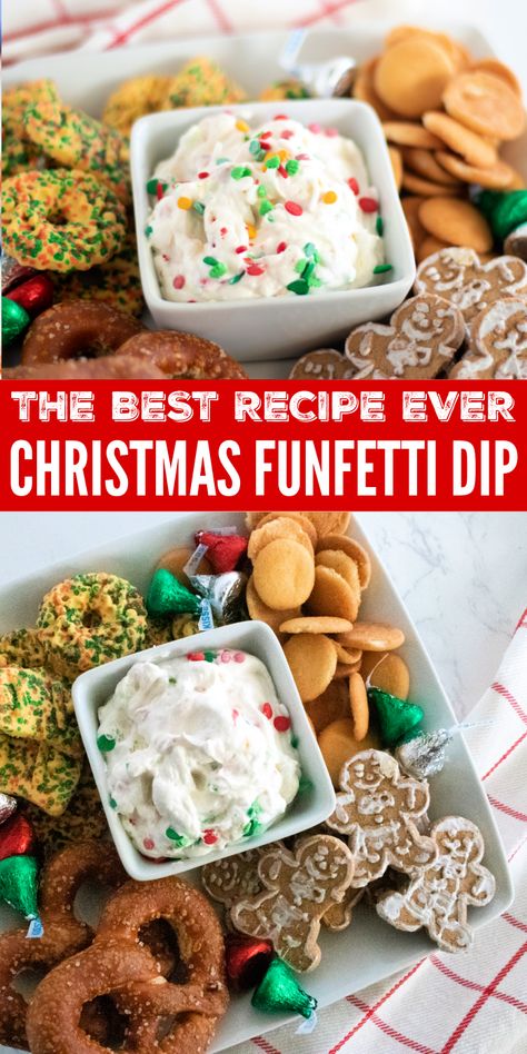 Christmas Funfetti Dip, Christmas Cool Whip Dip, Frosted Sugar Cookie Dip, Cool Whip Christmas Desserts, Christmas Fluff Dip, Sugar Cookie Dip Recipe, Cool Whip Dip Recipes, Cool Whip Dip, Christmas Cookie Dip