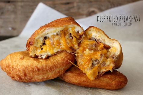 ~Deep Fried Breakfast! | Oh Bite It Deep Fried Breakfast Ideas, Deep Fried Breakfast, Fried Breakfast, Deep Fryer, Breakfast Bites, High Cholesterol, Deep Fried, Bread