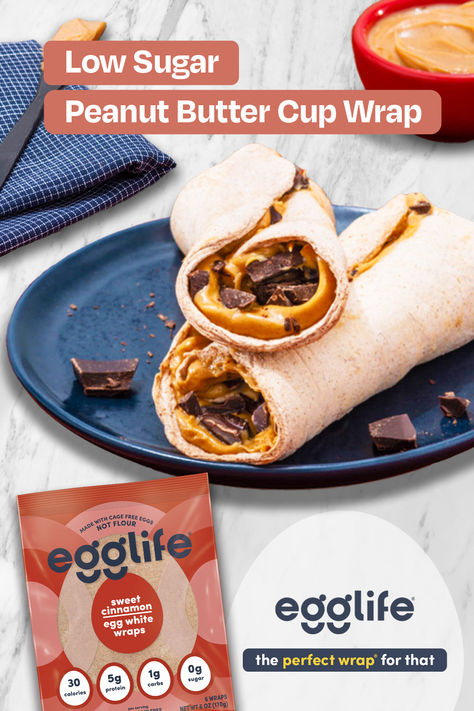 Egg Life Cinnamon Wrap Recipes, Cinnamon Egglife Wrap Recipes, Egglife Recipes, Egg White Wraps, Snack Wraps, Ads 2023, Peanut Bars, Egg Wraps, Hit Different