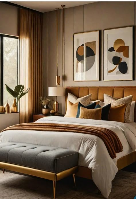 Mid Century Modern Bedroom White Furniture, Modern Mcm Bedroom, Mid Century Modern Bedding Duvet Covers, Mid Century Modern Industrial Bedroom, Midcentury Bedroom Ideas Master, Mid Century Guest Bedroom, Mid Century Modern Bedroom Design Ideas, Mcm Bedroom Ideas, Modern Retro Bedroom