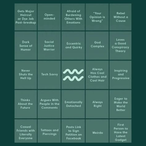 #Astrological ~ Aquarius Bingo! ♒ It can apply to all Aquarius sun, moon or risings! 💜 Find my answer in today's stories 😊 Let me know if you wanna see other signs' bingo card AstroFam💫 . . . . . . . - Tags - . #fyp #bingo #aquarius #challenge #astrologyposts #aquariusmemes #zodiacmemes Aquarius Sun, Aquarius Rising, Bingo Card, Zodiac Memes, Bingo Cards, Sun Moon, Mbti, Bingo, Let Me Know