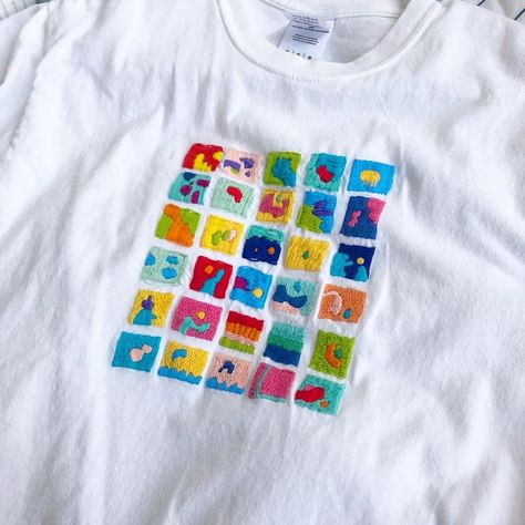 Jennifer Xiao on Instagram: “Shirt I embroidered for myself years ago that now has a stain at the bottom from the time I went to see It: part one in theaters and my…” Jennifer Xiao, Gifts Ideas, Craft Gifts, See It, Graphic Tshirt, Stain, Embroidery, Instagram Photo, Sweatshirts