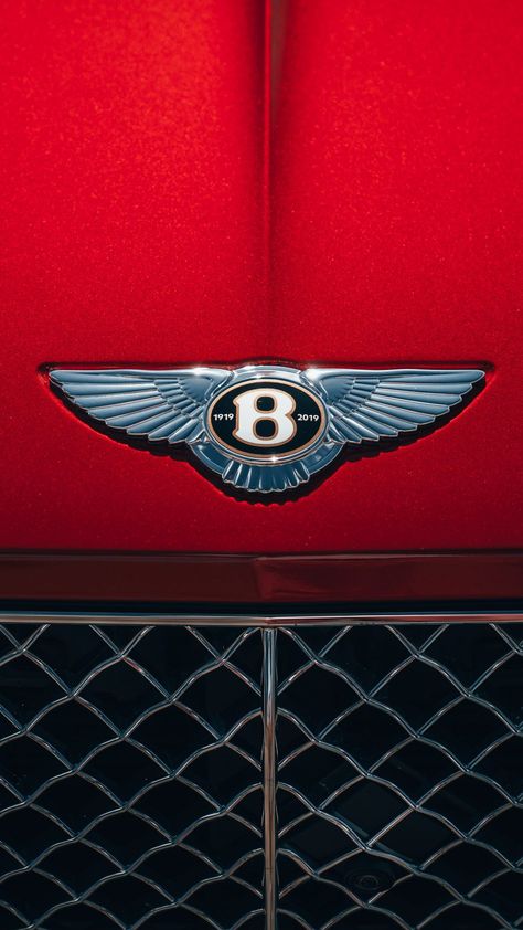 Bentley Logo 2019 Red Background 4K Ultra HD Mobile Wallpaper. Bentley Wallpaper, Bentley Suv, Luxury Car Logos, Bentley Logo, Hd Mobile Wallpaper, Garage Logo, Mini Morris, Cool Truck Accessories, Car Brands Logos