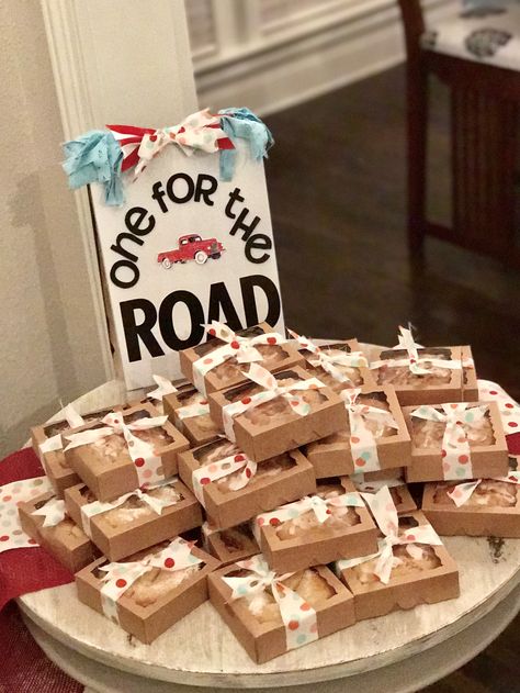 Vintage Truck Party Decorations, Trucker Themed Party, Semi Truck Centerpieces Ideas, Classic Car 1st Birthday Party, Vintage Car Birthday Theme, Jeep Baby Shower Ideas, Vintage Car First Birthday Boy, Classic Car Themed Birthday Party, Classic Car Baby Shower Theme