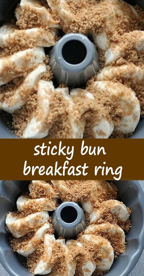 Easy Sticky Buns, Breakfast Ring, Sticky Bun, Sticky Buns Recipes, Pillsbury Grands, Breakfast Recipies, Breakfast Rolls, Pancake Syrup, Breakfast Sweets