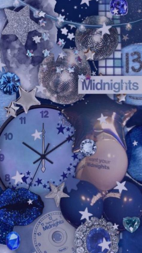 Midnights Wallpaper, Midnight Song, Stars Night Sky, Prom Themes, 32 Birthday, Taylor Swift Party, Taylor Swift Birthday, Everything Is Blue, Taylor Swift New