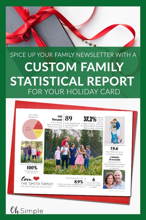 Spice up your family newsletter with a funny family statistical report | Custom Christmas cards | Personalized Holiday cards | Photo Christmas cards | No more newsletters | Infographic Family Christmas cards | Year in Review Christmas cards | Unique Christmas cards | Funny Christmas cards Christmas Cards Photo Ideas, Funny Christmas Cards Photo Ideas, Funny Christmas Photo Cards, Family Newsletter, Photo Collage Christmas Card, Funny Christmas Photos, Christmas Humor Ecards, Simple Holiday Cards, Personalized Holiday Cards