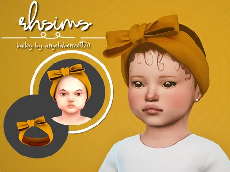 [rhsims] bailey headband | Rebekhanasims on Patreon Toddler Cc Sims 4, Sims 4 Toddler Clothes, Sims 4 Decades Challenge, Sims Baby, Sims 4 Cc Kids Clothing, Sims 4 Children, Sims 4 Game Mods, Tumblr Sims 4, Sims 4 Cc Folder