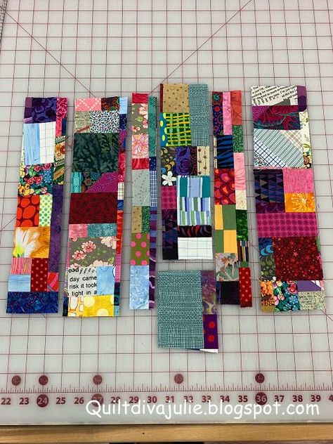 USE those scraps! | Me & My Quilts | Bloglovin’ Crumb Quilt, Scrap Fabric Crafts, Scrap Fabric Projects, Scrappy Quilt Patterns, Scrap Quilt Patterns, Crazy Quilting, Patchwork Quilt Patterns, Strip Quilts, Scrappy Quilt