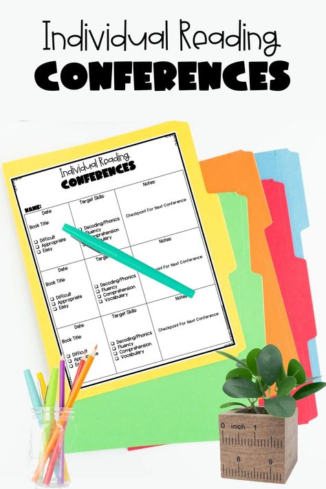 FREE Independent reading conferences form! Individual reading conferences can be fun, provide support for students, and help you develop deeper thinking in students about the text. Document student progress, check in on target skills and decide what lesson plan steps are next! Independent Reading Anchor Chart, Reading Conference Forms, Small Group Reading Activities, Conference Forms, Read To Self, Kindergarten Freebies, Vocabulary Book, Small Group Reading, Reading Anchor Charts