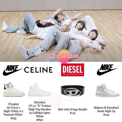 LE SSERAFIM's shoe outfit at Impurities Dance Practice on November 19th 2022 Lesserafim Sakura, Huh Yunjin, Chic Winter Outfits, November 19th, Kim Chaewon, Kpop Style, Hair Clothes, Dance Practice, Embroidered Shorts