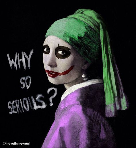 Dutch Golden Age, Johannes Vermeer, Why So Serious, Batman Joker, Pearl Earring, Hearing Aids, Dc Universe, Golden Age, A Girl