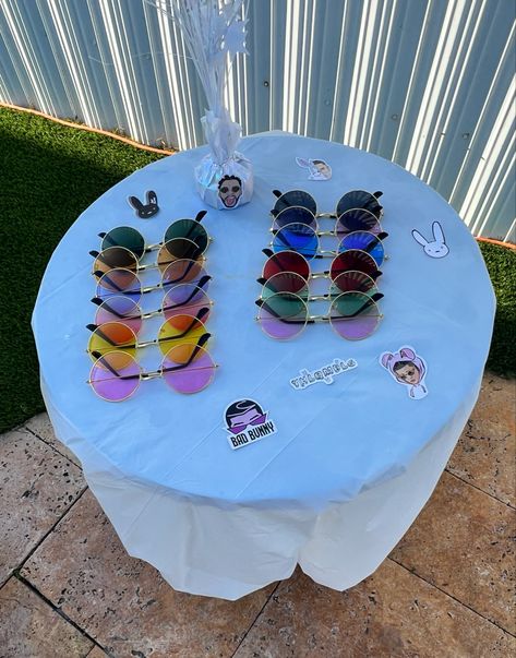 Bad Bunny Party Decoration Ideas, Bad Bunny Pool Party, Bad Bunny Party Theme Decorations, Bad Bunny 21 Party Theme, Bad Bunny Bachelorette Party Ideas, Bad Bunny Bday Party, Bad Bunny Theme Bachelorette, Bad Bunny Party Ideas, Bad Bunny Birthday Party Decorations