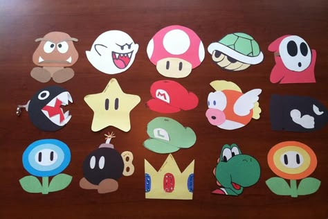 Mario themed door tags! Door Decs Ra, Resident Assistant Door Decs, Ra Door Tags, Door Decorations College, Dorm Door Decorations, Ra Door Decs, Ra Themes, Mario E Luigi, Ra Bulletin Boards