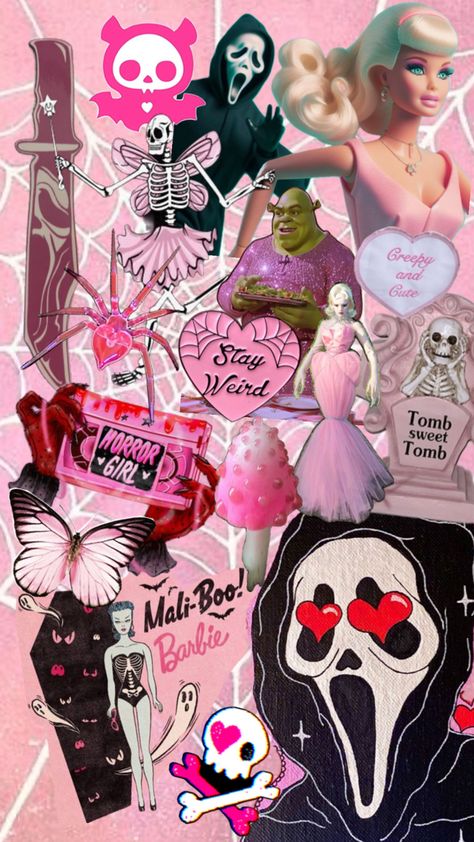 Spooky Barbie, Spooky Board, Dolls Halloween, Crochet Inspo, Wallpaper Patterns, Phone Wallpaper Patterns, Halloween Wallpaper, Barbie Dolls, Phone Wallpaper