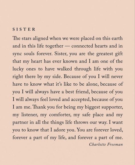 Grateful For My Best Friend, Sister Support Quotes, Beautiful Sister Quotes Inspiration, Thank You Quotes For Sister, Grateful Thankful Blessed Quotes People, Sister Appreciation Quotes, Elder Sister Quotes Meaningful, Sister Bday Quotes, Sister Quotes Sentimental