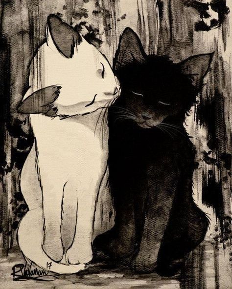 A Cat, Art Deco, Black And White, Pins, White, Black, Art