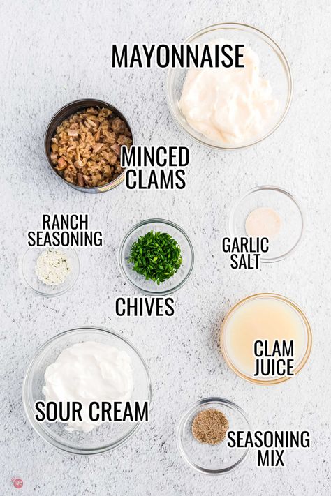 Easy Clam Dip Recipe Every Seafood Lover Will Love Clam Dip With Sour Cream, Clams Casino Dip, Clams Casino Dip Recipe, Clams Casino Recipe, Clam Dip Recipe, Quick Party Food, Clam Dip, Sour Cream Dip, Easy Dips