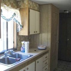 Mobile Home Kitchen Remodel Mobile Home Kitchen Remodel, Home Kitchen Remodel, Mobile Home Kitchen, Mobile Home Makeovers, Simple Kitchen Remodel, Galley Kitchen Remodel, Kitchen Remodel Cost, Mobile Home Decorating, Farmhouse Kitchen Remodel