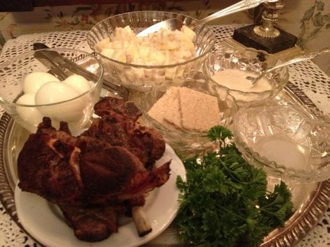 A Passover Seder for the family - Sharon Glasgow - Proverbs 31 Ministries Passover Dinner, Seder Meal, Passover Lamb, Passover Seder, Lamb Roast, Passover Recipes, Lamb Chops, Chicken And Dumplings, Passover