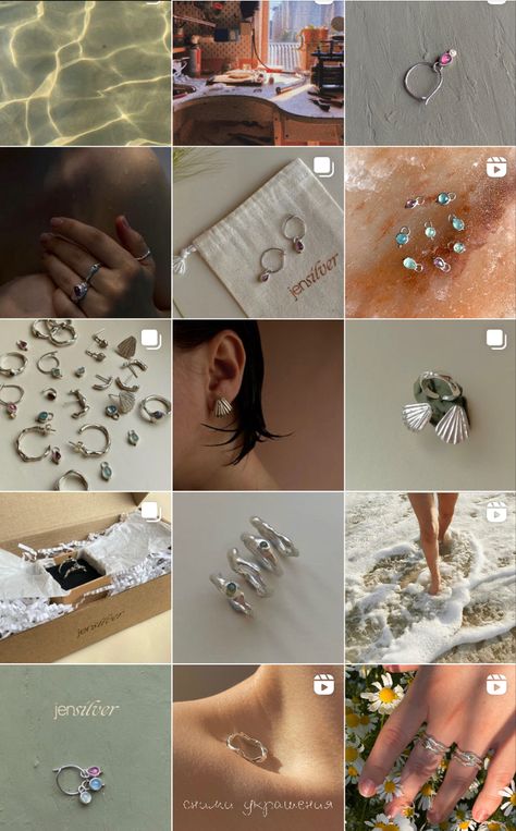 Photography visual esthetics jewelry Jewelry Page Layout Instagram, Jewelry Ig Feed, Jewelry Brand Instagram Feed, Jewerly Story Ideas, Accessories Instagram Feed, Jewelry Feed Instagram, Jewelry Brand Instagram, Jewelry Instagram Feed Ideas, Moodboard Jewelry