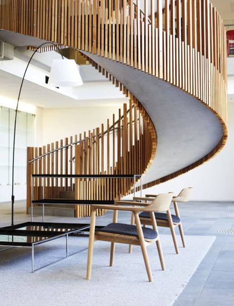 ~ Stairs Entrance, Interior Staircase, Escalier Design, Stair Handrail, Wooden Staircases, Spiral Stairs, Stair Steps, Interior Stairs, Stairway To Heaven